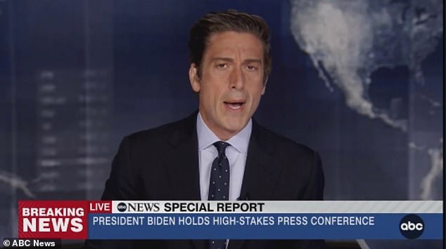 Announcer David Muir presented a special ABC News report ahead of the conference