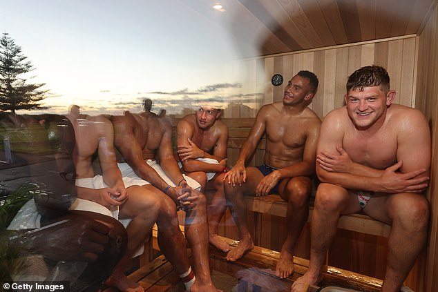 The day after the match, players usually use saunas to further recover