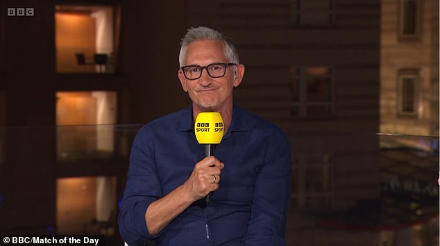 Lineker, 63, will present the BBC's live broadcast of Sunday's final between England and Spain