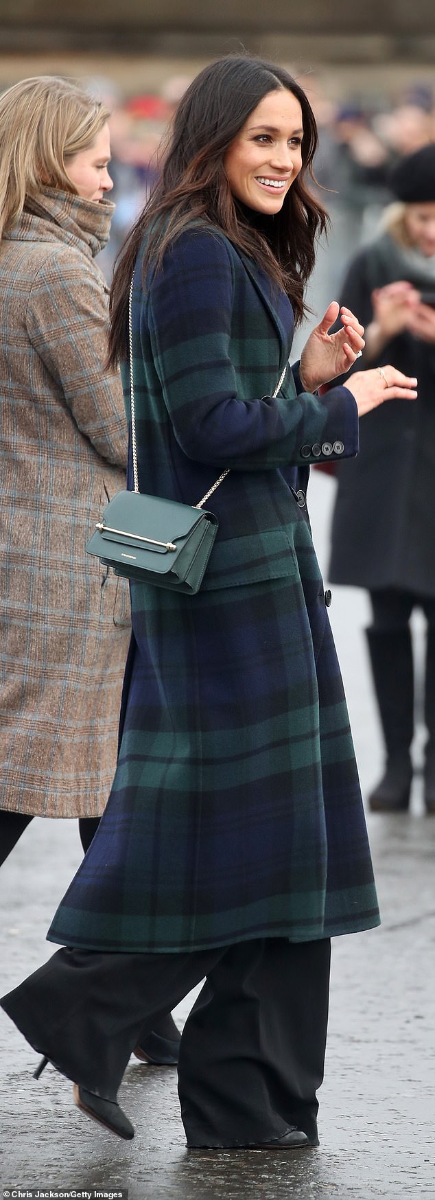 Since 2019, the Duchess has worn floor-length black trousers in Edinburgh