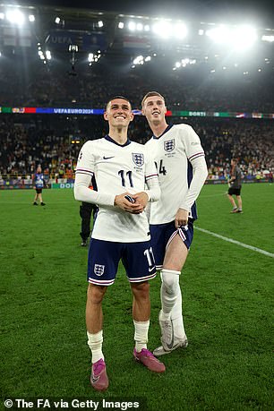 Foden and Palmer were once teammates at Man City and remain good friends during international breaks