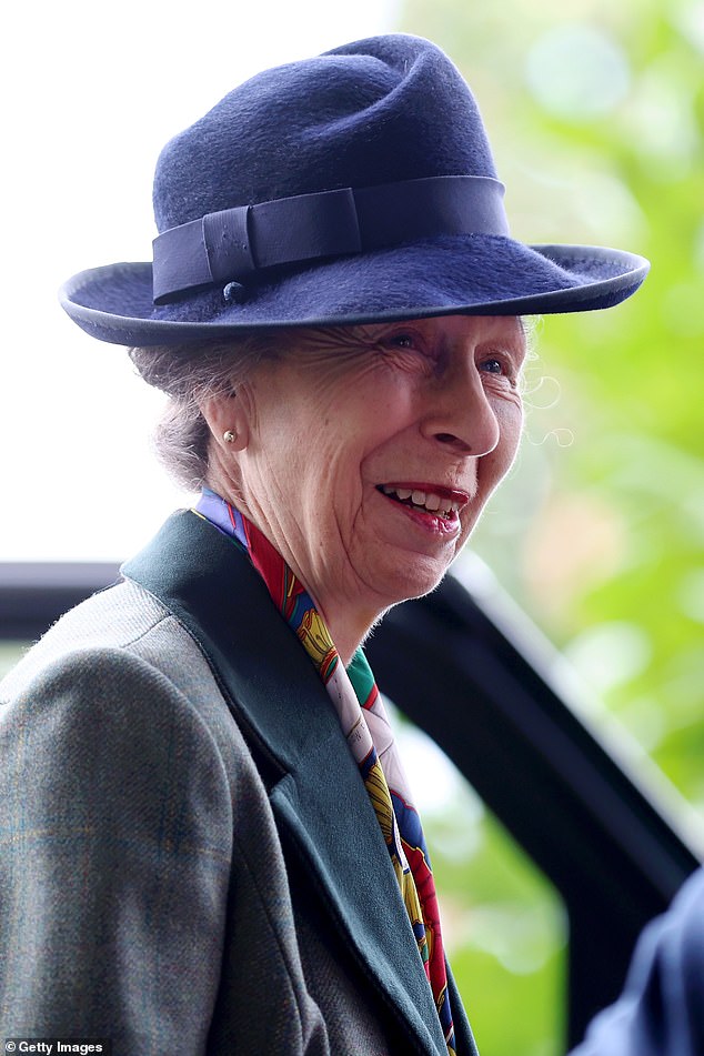 She spent five days in hospital after her accident before returning home. She is pictured today making her first public appearance since her injury