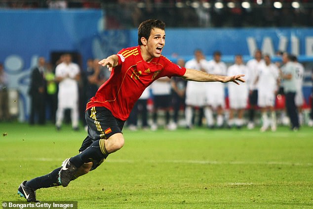 Cesc Fabregas made a similar journey with Spain at Euro 2008, where he started out as a first-team player but eventually became one of his country's most important players