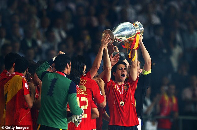 Fabregas ended Euro 2008 by lifting the trophy and Olmo hopes to do the same