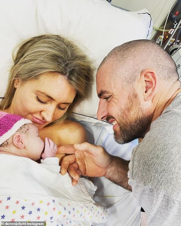 Jolly and new partner Lucy welcomed their first child into the world in 2020