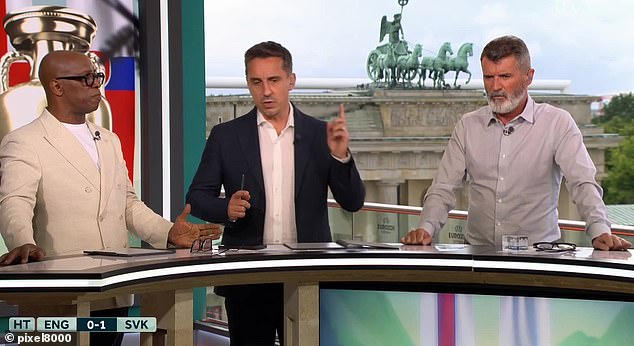 Ian Wright (left), Gary Neville (centre) and Roy Keane (right) are back on the ITV line-up