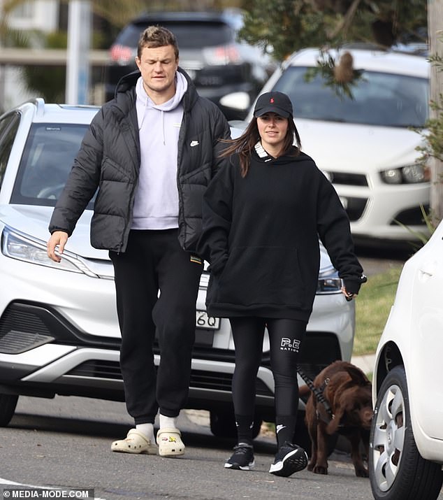 The newlyweds were all dolled up as they headed to a cafe in Coogee amid Sydney's cold winter weather