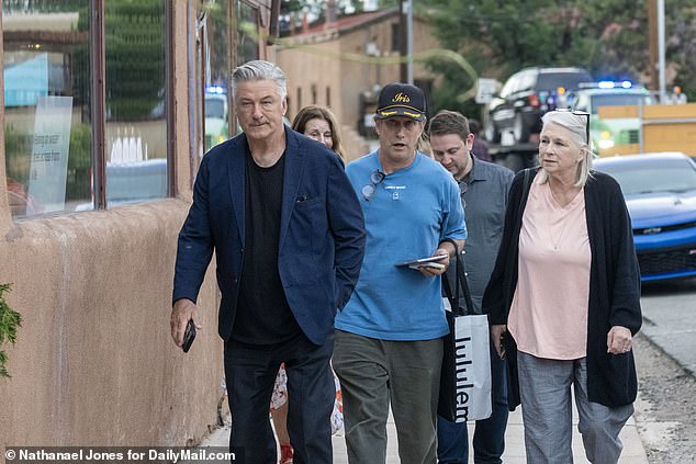 Baldwin, 66, was joined by his actor brother Stephen and several others at the post-trial party — though his wife Hilaria appeared to be noticeably absent