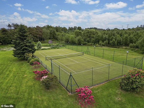 Let's play: Bracken House has a full-size tennis court for one lucky buyer to enjoy