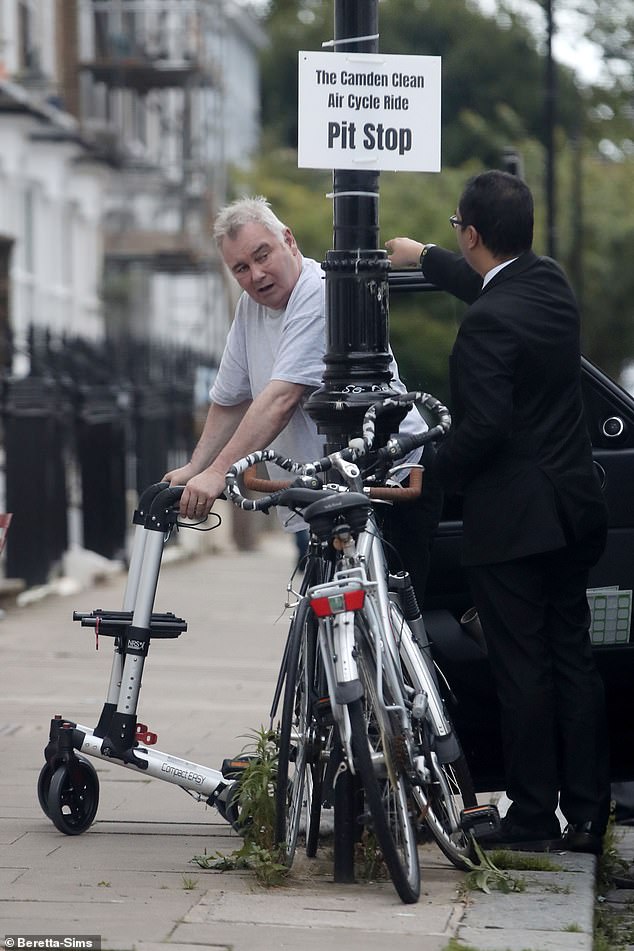 Eamonn's driver helped him out of the car