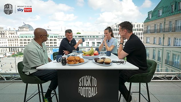 (Left to right) Ian Wright, Roy Keane, Jill Scott and Gary Neville all decided on a combined XI