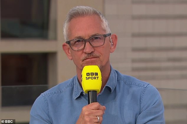 Lineker added that he has 'huge respect for the England star'