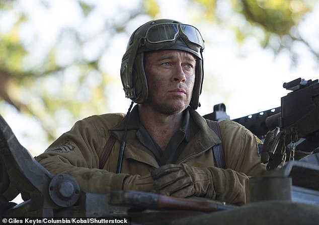 Meanwhile, Pitt played U.S. Army Sergeant Don 'Wardaddy' Collier in the 2014 war film Fury