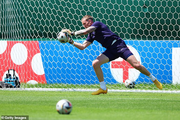 Jordan Pickford has been a safe hand in the England net throughout the tournament, while supporters know the Everton goalkeeper could also be called upon if the final goes to penalties