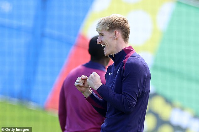 Newcastle winger Anthony Gordon has struggled to get minutes at the tournament, but that doesn't seem to have dampened spirits