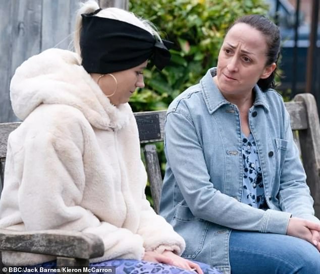 The actress (right) has played Sonia Fowler since 1993 (pictured with Danielle Harold as Lola)