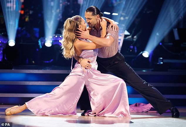 Graziano and Zara pose during their live performance on last year's Strictly