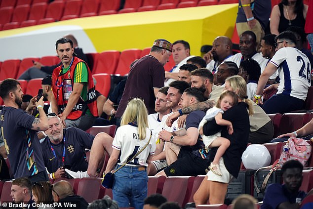 The England players have had the support of their family and friends at every match during the tournament