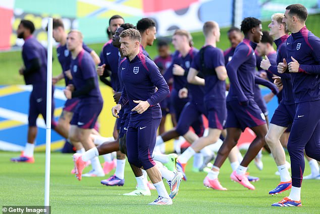 The Three Lions were put to the test in their final training session ahead of the final