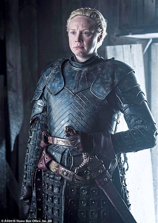 It's Gwendoline Christie from Game Of Thrones, of course! The actress rose to fame on the HBO fantasy drama series after playing Brienne of Tarth, the only surviving child and heir to Lord Selwyn Tarth