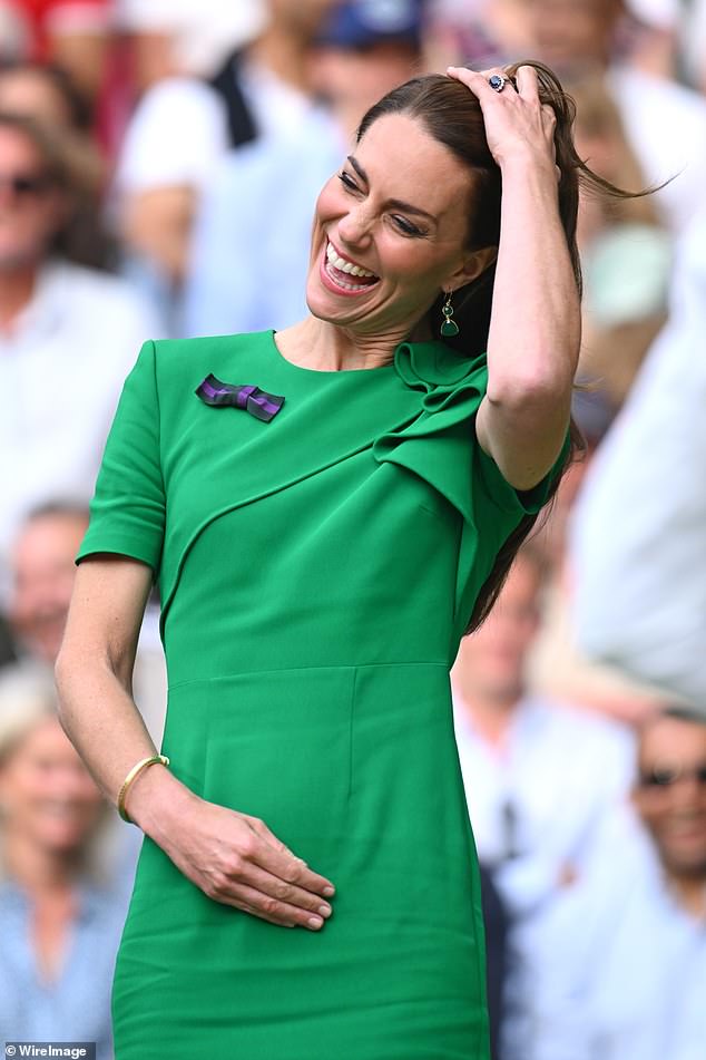 Kate will present the winner's trophy on Sunday after seven-time champion Novak Djokovic takes on reigning champion Carlos Alcaraz in a repeat of their thrilling five-setter from last year