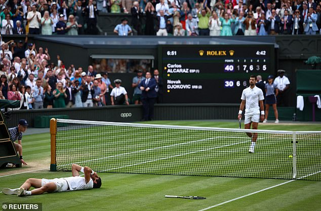 Last year's final between Alcaraz and Djokovic was a five-setter that lasted almost five hours