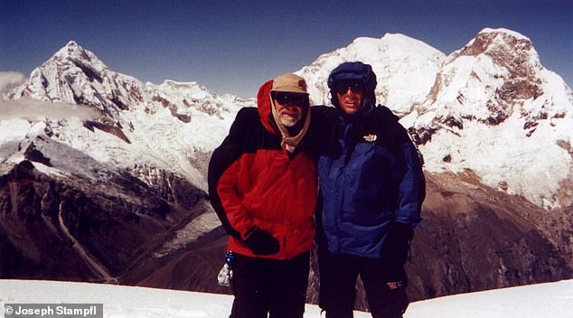 Bill (left) died along with his friends Matthew Richardson and Steve Erskine (right) when they attempted to climb the 22,000-foot mountain in 2002.