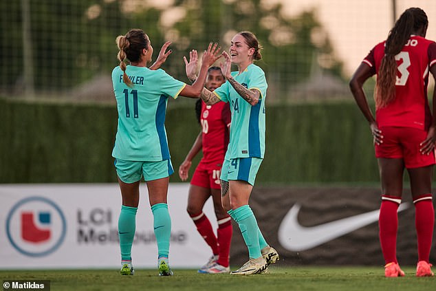 The Matildas team lost 2-1 to Canada in their last match before the Olympic Games in Paris