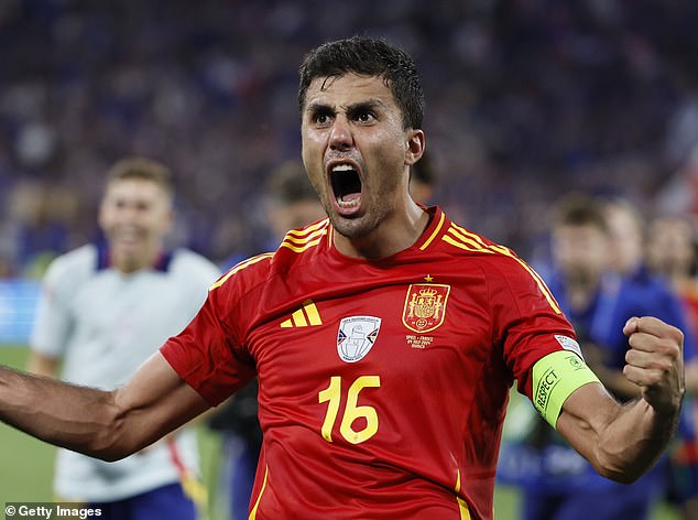 Manchester City star Rodri is the heart of the Spanish team and is in excellent form