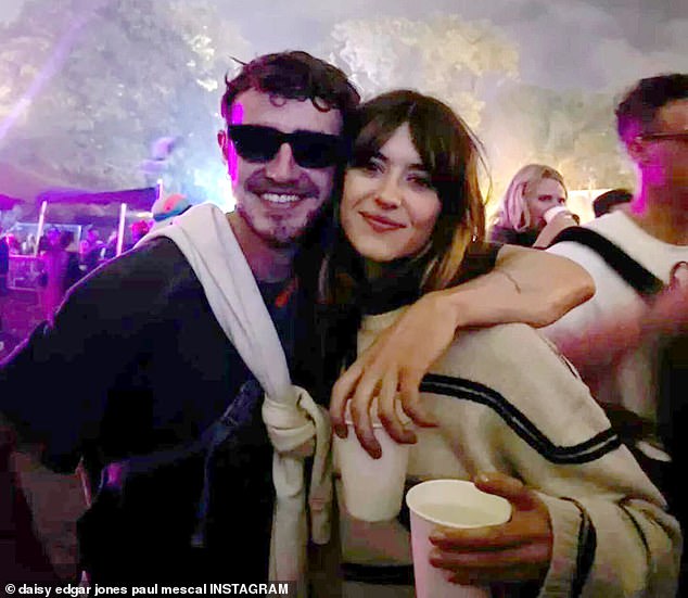 The actress remains good friends with Mescal, whose own career has only gone from strength to strength since Normal People. (Pictured together at Glastonbury Festival last month)