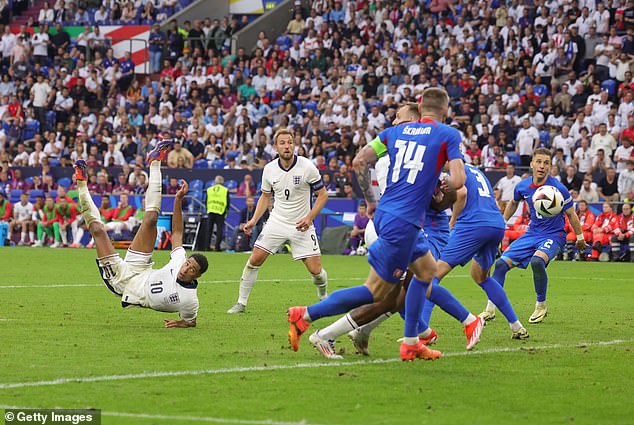 England struggled to get going at the European Championship and were minutes from elimination in the last 16 until Jude Bellingham's bicycle kick took the match into extra time, where they won