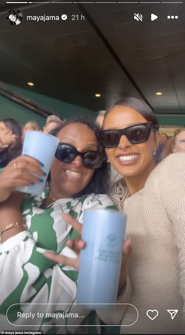 Maya Jama Has The Time Of Her Life During Day 13 Of Wimbledon As She