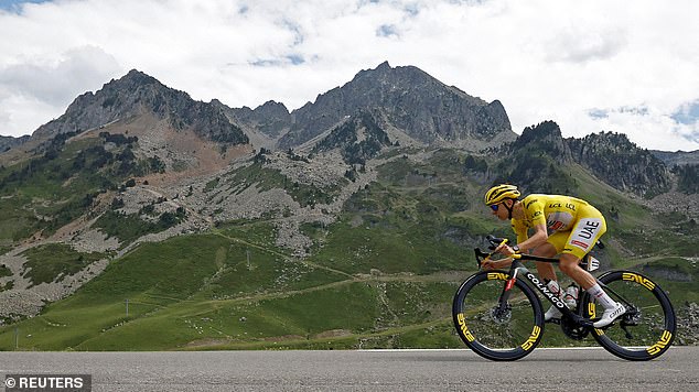 The Slovenian general classification leader had chips thrown in his face halfway through the race