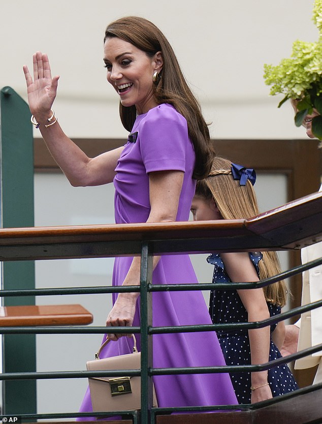 Kate, 42, who has stepped back from her public royal duties due to her cancer treatment, headed to the Royal Box to watch Carlos Alcaraz take on Novak Djokovic in the Grand Slam final