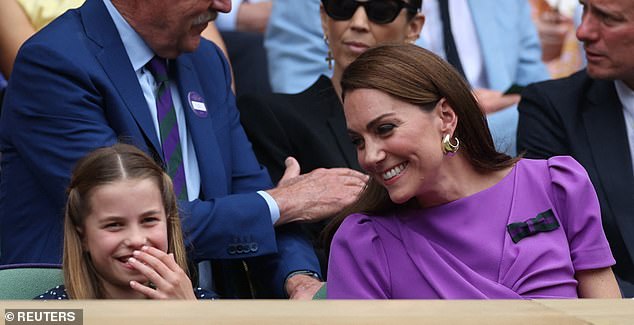 Princess Kate took Charlotte to the game, and the young royal looked in high spirits throughout the event