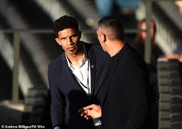 David James is another former England goalkeeper who is also present at the match