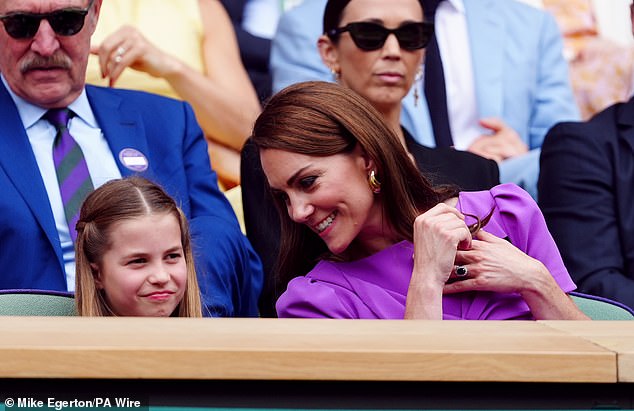 The mother of three, who has stepped down from public royal duties due to her cancer treatment, was photographed today with her daughter