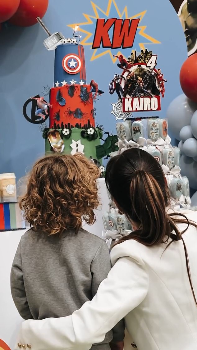 Kairo (pictured with Lauryn) is the son of Kyle Walker, the England vice-captain and Manchester City star, whose off-field exploits have recently garnered as much headlines as anything he has achieved in his football boots.