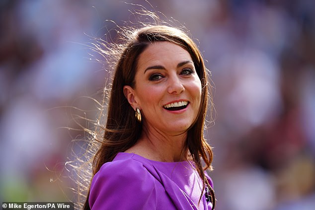 The color purple is deeply regal, but also represents courage - something Kate has now shown in abundance