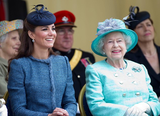 Pictured: The Princess of Wales with the late Queen during the Queen's Diamond Jubilee tour in 2012. The Queen was previously patron of the AELTC from 1952 to 2016.