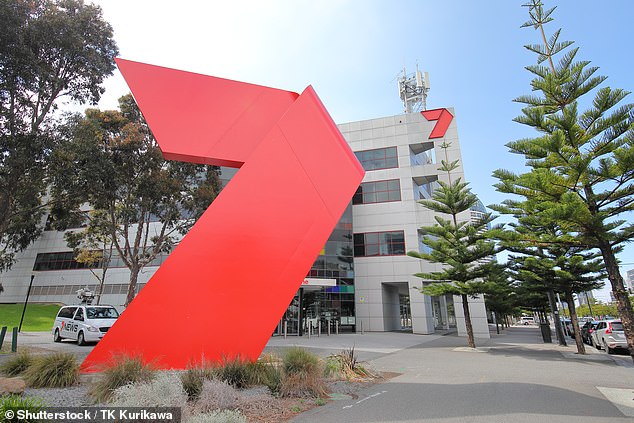 The shock move comes after he announced the 2021 Tokyo Olympics for seven people (pictured at the broadcaster's Melbourne headquarters)