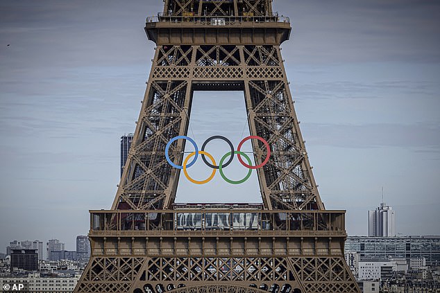 McAvaney has made some of the most famous Olympic calls in Australian history - and now he's on course to maintain that record at the Paris Games (pictured the Eiffel Tower)