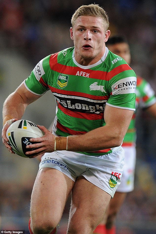 Burgess (pictured playing for Souths in 2013) was acquitted of groping a woman he knew earlier this year