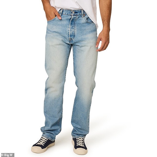 The Levi 501 jeans for men are available for $79 at Big W