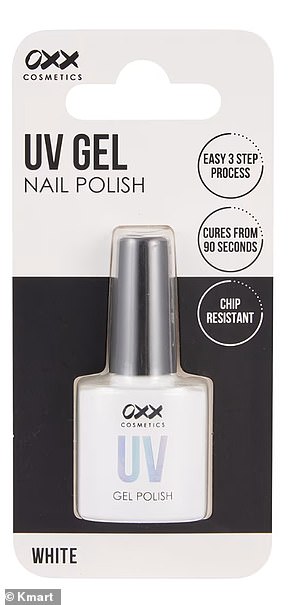 The Kmart OXX gel nail polish ($6) is being touted as the ultimate solution to keeping more money in the bank