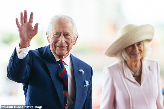 The King will undertake his first foreign royal tour since being diagnosed with cancer, Buckingham Palace has announced. Pictured: The King and Queen visit the Senedd