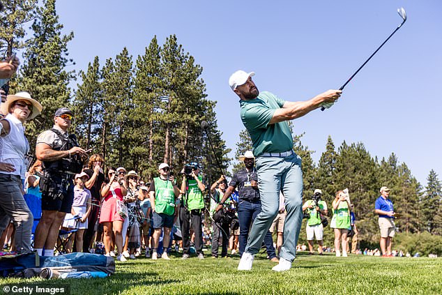 Kelce hits the opening hole on day one of the 2024 American Century Championship