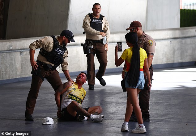 Police Arrest Colombian Fan During CONMEBOL Copa America 2024 Final