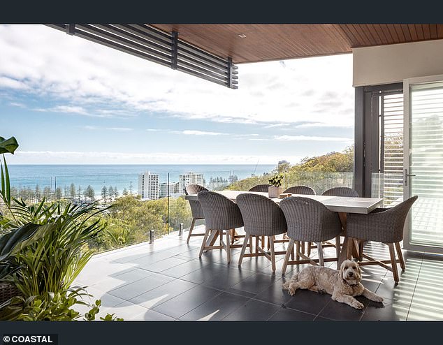 The listing touted the property's impressive ocean views as 