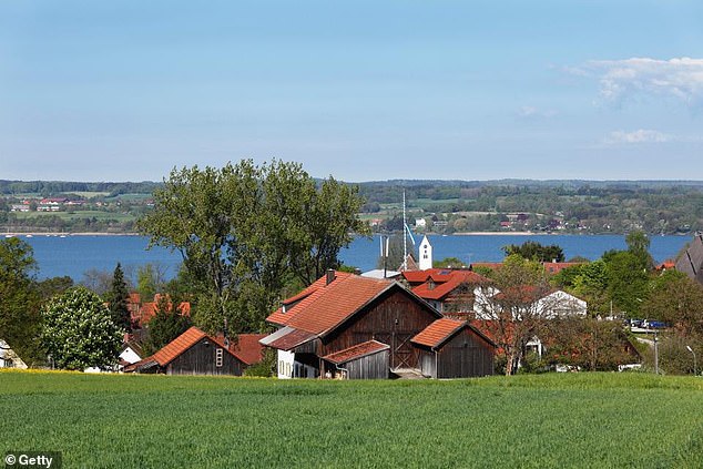 It took place in the house in Herrsching am Ammersee (pictured) in Upper Bavaria, where extensive searches have been carried out for escape routes and evidence